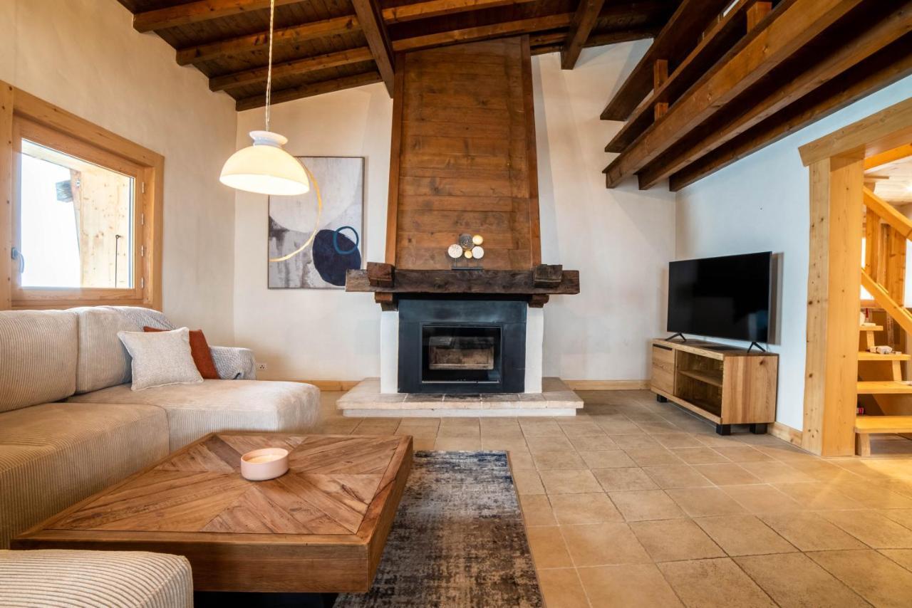 Chalet Vue Mont-Blanc, +4 Chambres, Cheminee Megève Eksteriør bilde