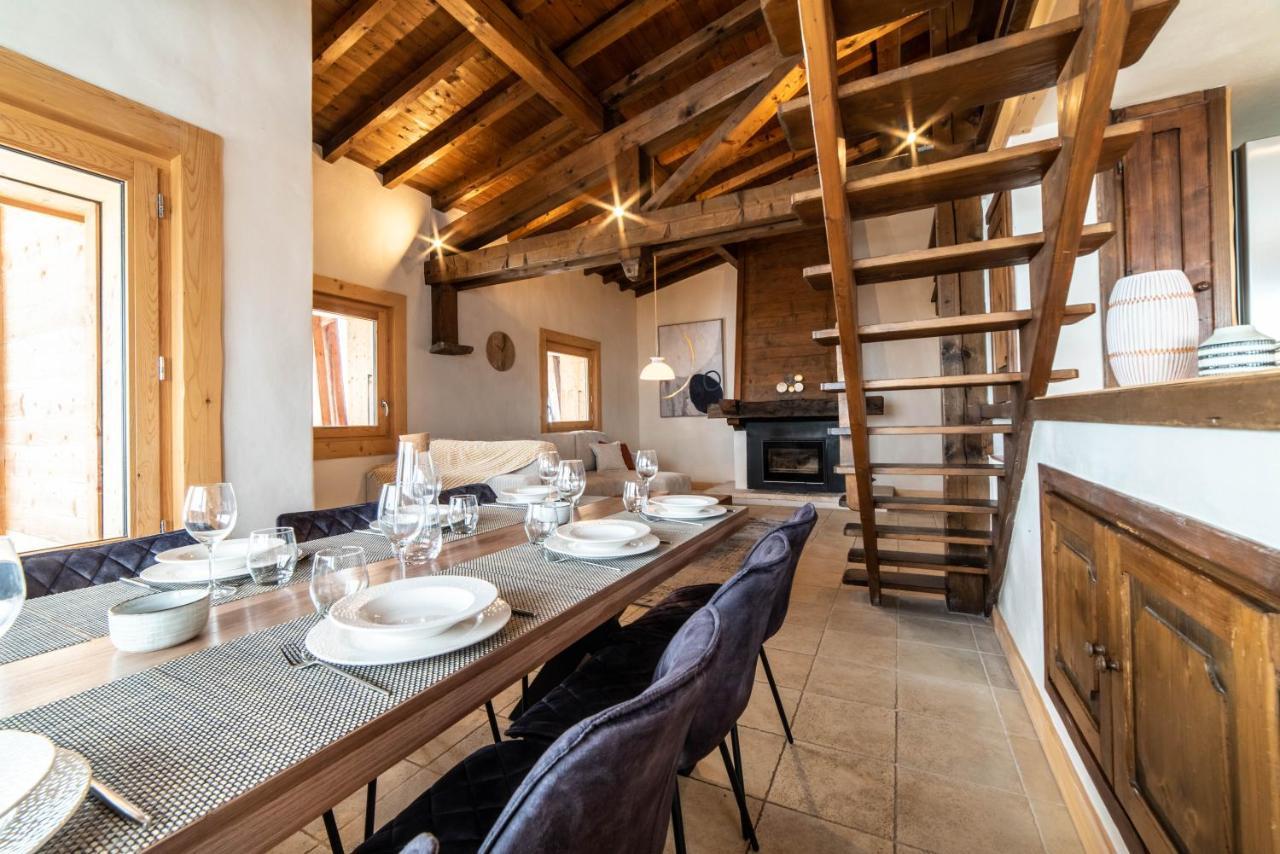 Chalet Vue Mont-Blanc, +4 Chambres, Cheminee Megève Eksteriør bilde
